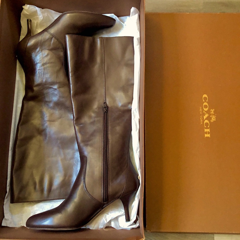 COACH Foxy A8409 Semi Matte Calf Leather boot